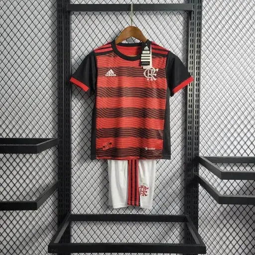 "Camisa Flamengo Home 22/23 - Torcedor Infantil Vermelha - Netmantos"