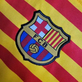 "Camisa Barcelona Away IV 23/24 - Torcedor Infantil Amarela - Netmantos"
