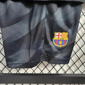 "Camisa Barcelona Goleiro 23/24 - Torcedor Infantil Preta - Netmantos"
