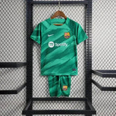 "Camisa Barcelona Goleiro 23/24 - Torcedor Infantil Verde - Netmantos"