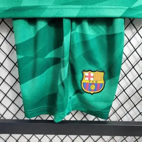 "Camisa Barcelona Goleiro 23/24 - Torcedor Infantil Verde - Netmantos"
