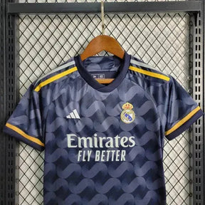 "Camisa Real Madrid Away 23/24 - Torcedor Infantil Preta - Netmantos"