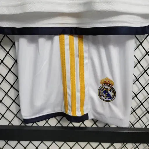 "Camisa Real Madrid Home 23/24 - Torcedor Infantil Branca - Netmantos"