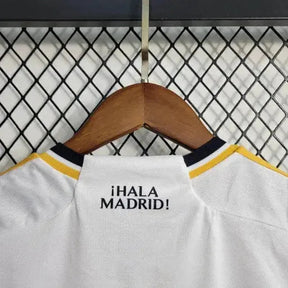"Camisa Real Madrid Home 23/24 - Torcedor Infantil Branca - Netmantos"