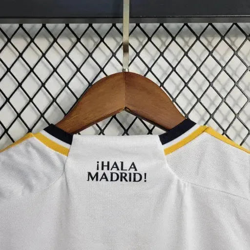 "Camisa Real Madrid Home 23/24 - Torcedor Infantil Branca - Netmantos"