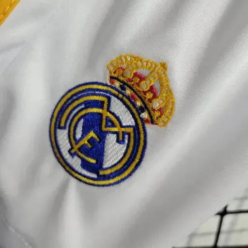 "Camisa Real Madrid Home 23/24 - Torcedor Infantil Branca - Netmantos"