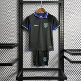 "Camisa Atlético de Madrid Away 22/23 - Torcedor Infantil Preta - Netmantos"