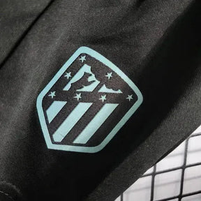 "Camisa Atlético de Madrid Away 22/23 - Torcedor Infantil Preta - Netmantos"