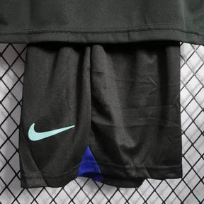 "Camisa Atlético de Madrid Away 22/23 - Torcedor Infantil Preta - Netmantos"