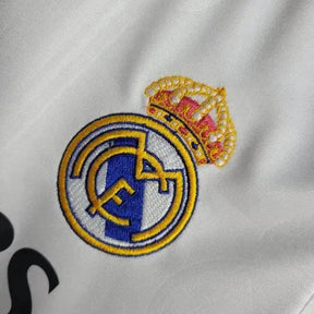 "Camisa Real Madrid Home 22/23 - Torcedor Infantil Branca e Roxa - Netmantos"