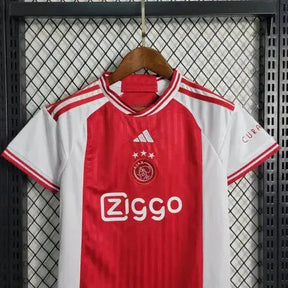 "Camisa Ajax Home 23/24 - Torcedor Infantil Vermelha e Branca - Netmantos"