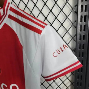 "Camisa Ajax Home 23/24 - Torcedor Infantil Vermelha e Branca - Netmantos"