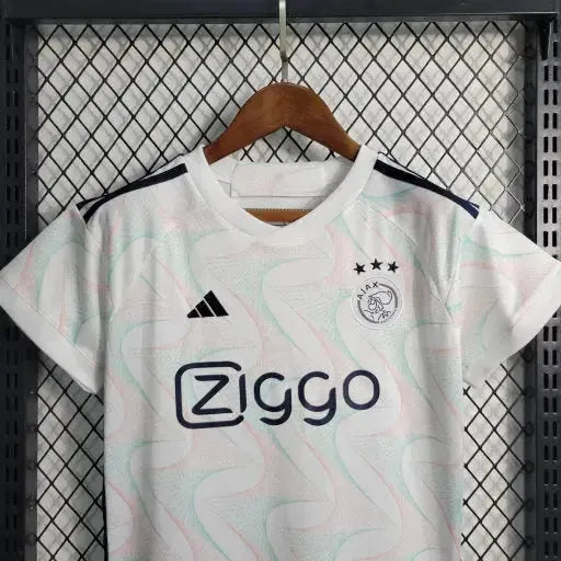 "Camisa Ajax Away 23/24 - Torcedor Infantil Branca - Netmantos"