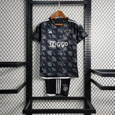 "Camisa Ajax Away II 23/24 - Torcedor Infantil Preta - Netmantos"
