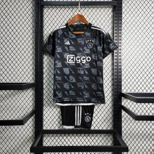 "Camisa Ajax Away II 23/24 - Torcedor Infantil Preta - Netmantos"
