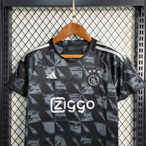 "Camisa Ajax Away II 23/24 - Torcedor Infantil Preta - Netmantos"