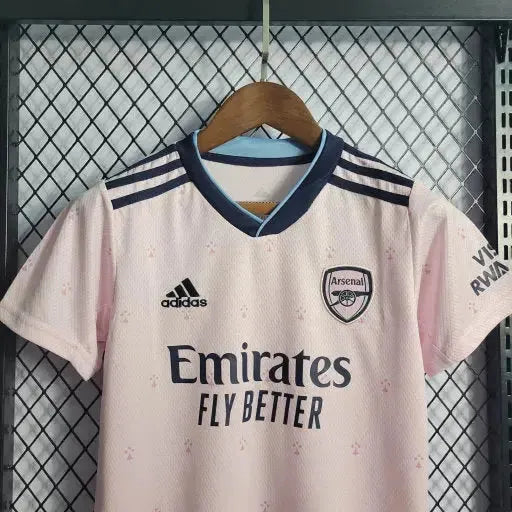 "Camisa Arsenal Away II 22/23 - Torcedor Infantil Rosa - Netmantos"