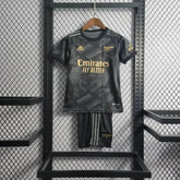 "Camisa Arsenal Away 22/23 - Torcedor Infantil Preta - Netmantos"