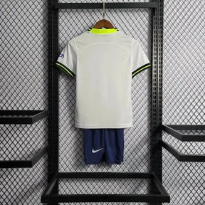 "Camisa Tottenham Home 22/23 - Torcedor Infantil Branca - Netmantos"