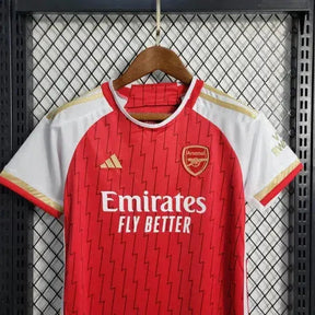"Camisa Arsenal Home 23/24 - Torcedor Infantil Vermelha e Dourada - Netmantos"