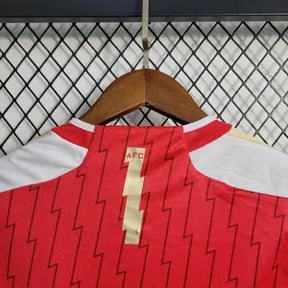 "Camisa Arsenal Home 23/24 - Torcedor Infantil Vermelha e Dourada - Netmantos"