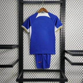 "Camisa Chelsea Home 23/24 - Torcedor Infantil Azul Refletiva - Netmantos"