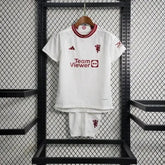 "Camisa Manchester United Away 23/24 - Torcedor Infantil Branca - Netmantos"