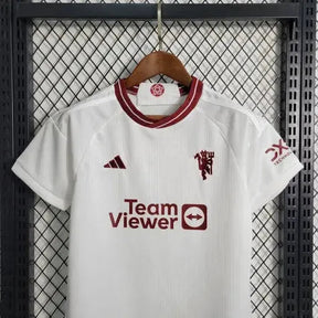 "Camisa Manchester United Away 23/24 - Torcedor Infantil Branca - Netmantos"