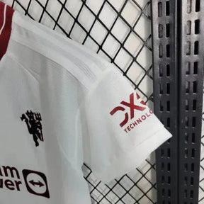 "Camisa Manchester United Away 23/24 - Torcedor Infantil Branca - Netmantos"