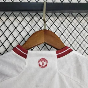 "Camisa Manchester United Away 23/24 - Torcedor Infantil Branca - Netmantos"
