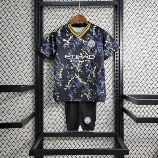 "Camisa Manchester City Edição Escpecial 23/24 - Torcedor Infantil Preta - Netmantos"