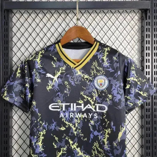 "Camisa Manchester City Edição Escpecial 23/24 - Torcedor Infantil Preta - Netmantos"