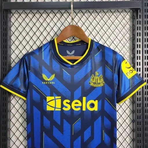 "Camisa Newcastle United Away II 23/24 - Torcedor Infantil Azul - Netmantos"