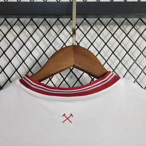 "Camisa West Ham Away 23/24 - Torcedor Infantil Branca - Netmantos"