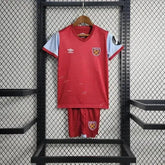 "Camisa West Ham Home 23/24 - Torcedor Infantil Vermelha - Netmantos"