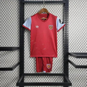 "Camisa West Ham Home 23/24 - Torcedor Infantil Vermelha - Netmantos"