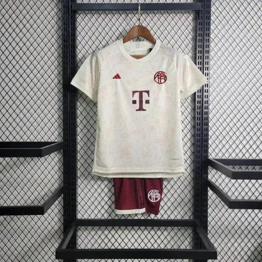 "Camisa Bayern Munchen Third Away 23/24 - Torcedor Infantil Branca - Netmantos"