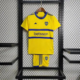 "Camisa Boca Juniros Away 23/24 - Torcedor Infantil Amarela - Netmantos"