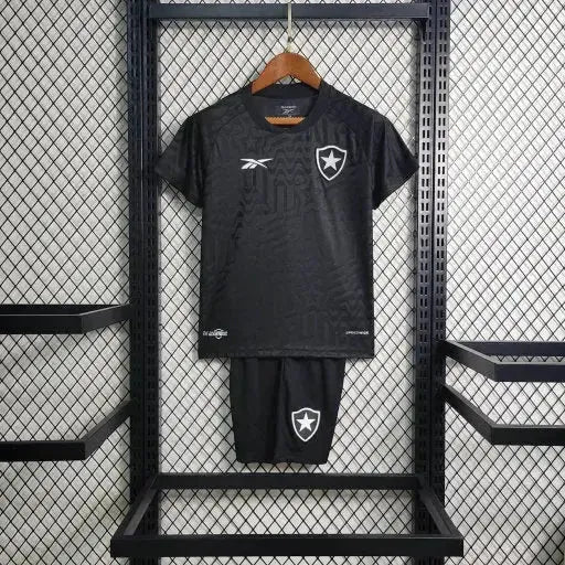 "Camisa Bota Fogo Home 23/24 - Torcedor Infantil Preta - Netmantos"