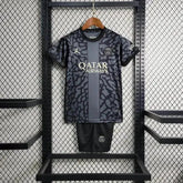 "Camisa PSG Away 23/24 - Torcedor Infantil Preta - Netmantos"