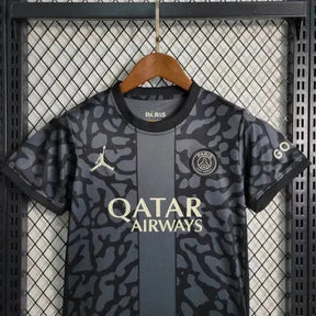 "Camisa PSG Away 23/24 - Torcedor Infantil Preta - Netmantos"