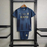 "Camisa Al-Nassr Away 23/24 - Torcedor Infantil Preta - Netmantos"