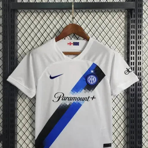 "Camisa Inter de Milão Away 23/24 - Torcedor Infantil Branca - Netmantos"