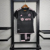"Camisa Inter Miami Away 23/24 - Torcedor Infantil Preta - Netmantos"