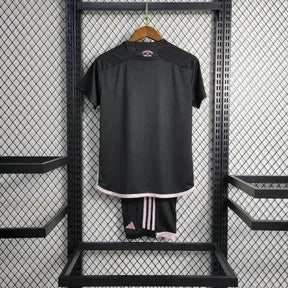 "Camisa Inter Miami Away 23/24 - Torcedor Infantil Preta - Netmantos"