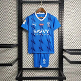 "Camisa Al-Hilal Home 23/24 - Torcedor Infantil Azul - Netmantos"