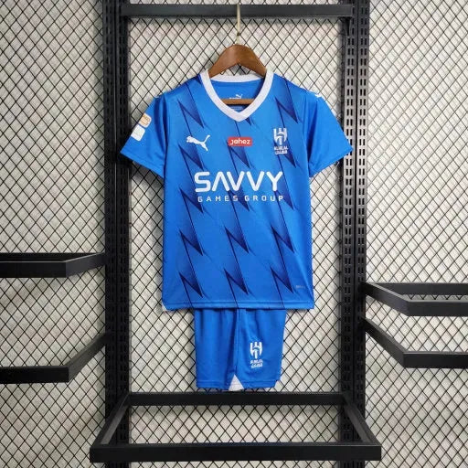 "Camisa Al-Hilal Home 23/24 - Torcedor Infantil Azul - Netmantos"