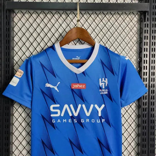 "Camisa Al-Hilal Home 23/24 - Torcedor Infantil Azul - Netmantos"
