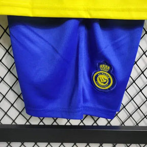 "Camisa Al-Nassr Home 23/24 - Torcedor Infantil Amarela - Netmantos"