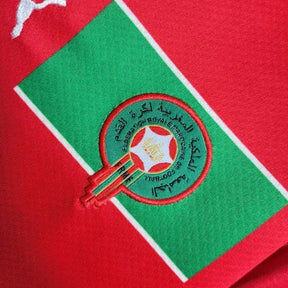 "Camisa Marrocos Home 22/23 - Torcedor Infantil Vermelha Verde - Netmantos"
